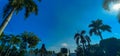 blue lagit view in the morning the city of Blitar, East Java Royalty Free Stock Photo