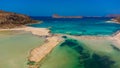 Blue lagoon in Ballos, Crete, Greece