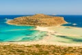 Blue lagoon in Ballos, Crete, Greece Royalty Free Stock Photo