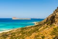 Blue lagoon in Ballos, Crete, Greece Royalty Free Stock Photo
