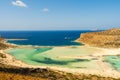 Blue lagoon in Ballos, Crete, Greece Royalty Free Stock Photo