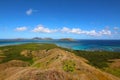 Blue Lagoon Beach in the island of Nacula, Yasawa, Fiji Royalty Free Stock Photo