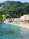 Blue lagoon coast landscape ionian sea on Corfu island Royalty Free Stock Photo