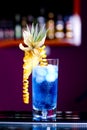 Blue lagoon cocktail Royalty Free Stock Photo
