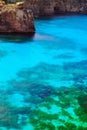 The Blue Lagoon on Comino Island, Malta Gozo Royalty Free Stock Photo