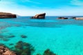 The Blue Lagoon on Comino Island, Malta Gozov Royalty Free Stock Photo