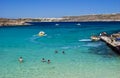 Blue Lagoon, Comino - Malta Royalty Free Stock Photo