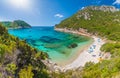 Blue lagoon, Corfu Royalty Free Stock Photo