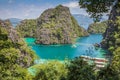 Blue Lagoon in Coron Palawan Philippines Royalty Free Stock Photo