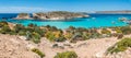 Blue lagoon in the island of Comino, Malta Royalty Free Stock Photo