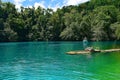 blue lagoon in jamaica caribbean sea Royalty Free Stock Photo