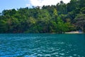 blue lagoon in jamaica  caribbean sea Royalty Free Stock Photo