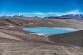 Blue lagoon Laguna Azul, volcano Pissis, Catamarca, Argentina