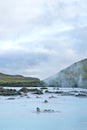 Blue lagoon near reykjavik iceland Royalty Free Stock Photo