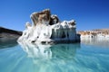 Blue lagoon in the Paracas National Reserve (Peru)