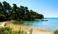 Blue lagoon paradise bay and on Silba, Croatia.