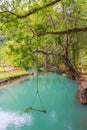 Blue Lagoon at pukham cave in vangvieng, Laos