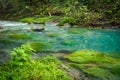 The Blue lagoon- - Rio Celeste river - Arenal day trip Views around Costa Rica Royalty Free Stock Photo