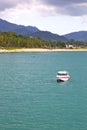 blue lagoon stone thailand kho yacht water south china se Royalty Free Stock Photo