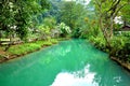 Blue lagoon in Vang Vieng, Laos Royalty Free Stock Photo