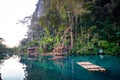 Blue lagoon, Vang Vieng, Laos Royalty Free Stock Photo