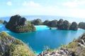 Blue lagoon in Wayag Royalty Free Stock Photo