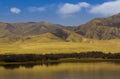 Blue lake and autum china