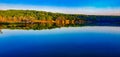 Blue lake in the early morning in Sri Venkateswara wild forest, Tirupati, Andhrapradesh, India