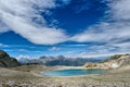 Blue lake of high mountains in the summer Royalty Free Stock Photo