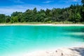 Azure lake in central Poland. Royalty Free Stock Photo