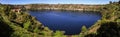 Panoramic view of the blue lake of Mt Gambier, South Australia, Australia Royalty Free Stock Photo