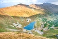 Blue lake in the mountains Royalty Free Stock Photo