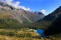 Blue Lake in Nelson Lakes National Park, New Zeala Royalty Free Stock Photo