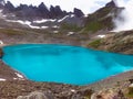 Blue lake in Pizol, Switzerland Royalty Free Stock Photo