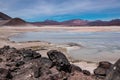 San Pedro de Atacama desert lake Royalty Free Stock Photo