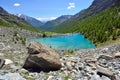 Blue lake, Valle d`Aosta, Italy