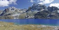 Ticlio, Peru: The blue lakes of Ticlio Royalty Free Stock Photo
