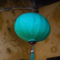 Blue lantern at the old house in Hoi An, Vietnam Royalty Free Stock Photo