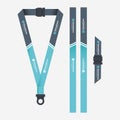 Blue lanyard template for dentist