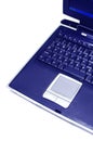 Blue laptop Royalty Free Stock Photo