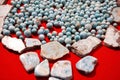 blue larimar mineral texture Royalty Free Stock Photo