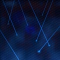Blue Lasers Royalty Free Stock Photo