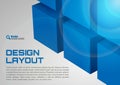 Blue Layout Royalty Free Stock Photo
