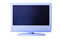 Blue LCD TV Royalty Free Stock Photo