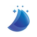 Blue Leaf Layer Spark Logo vector