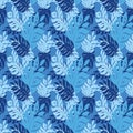 Blue Leaf Seamless texture