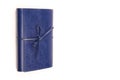 Blue leather diary