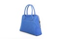 Blue Leather Handbag Royalty Free Stock Photo