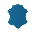 Blue Leather icon isolated on transparent background.