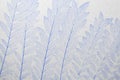 Blue leaves frosted glass texture as background Royalty Free Stock Photo